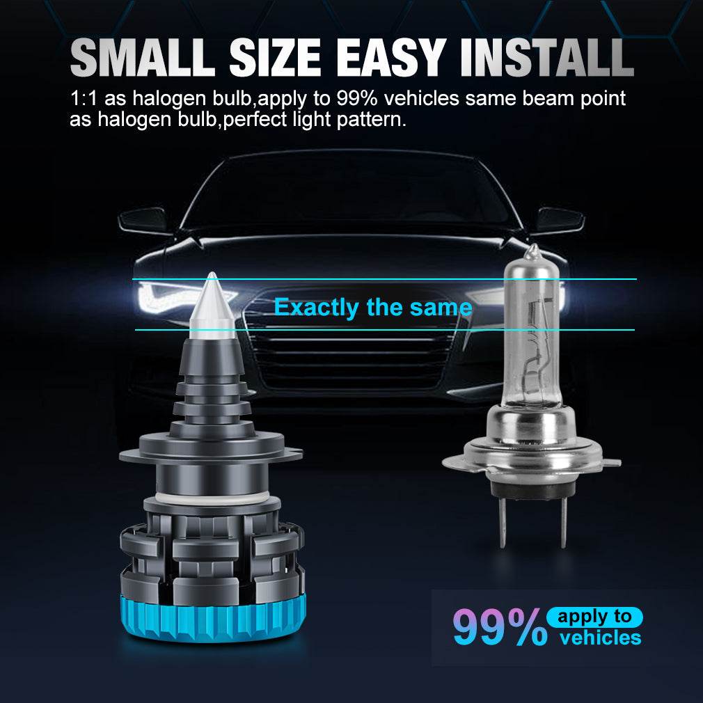 High-power Modified Headlights Highlight Front Car Bulbs - Mubimart