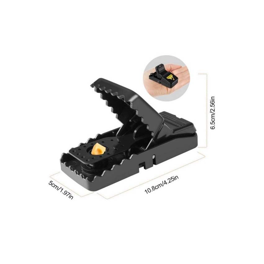 High-sensitivity Snap-type Medium-sized Household Alloy Plastic Mouse Trap - Mubimart -  