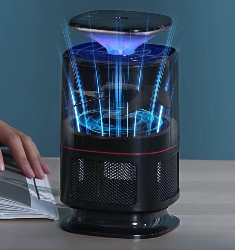 Hnw - 018 Usb Powered Bug Zapper Mosquito Killer Lamp- Black - Mubimart