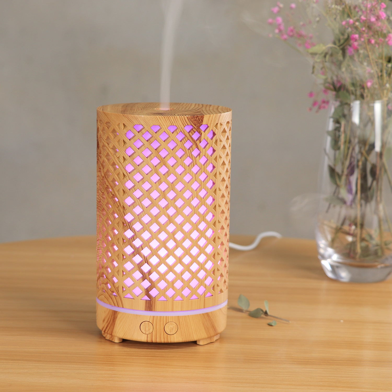 Hollow Aroma Diffuser Ultrasonic Atomizer Household Humidifier - Mubimart -  