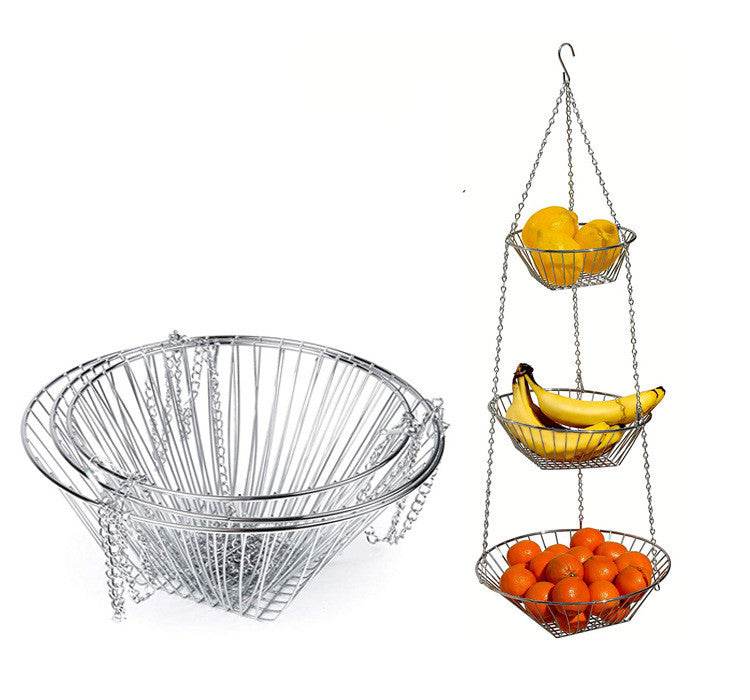 Hollow metal fruit basket - Mubimart