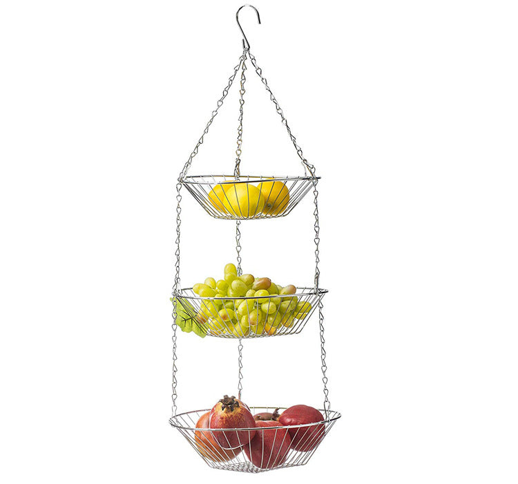 Hollow metal fruit basket - Mubimart -  