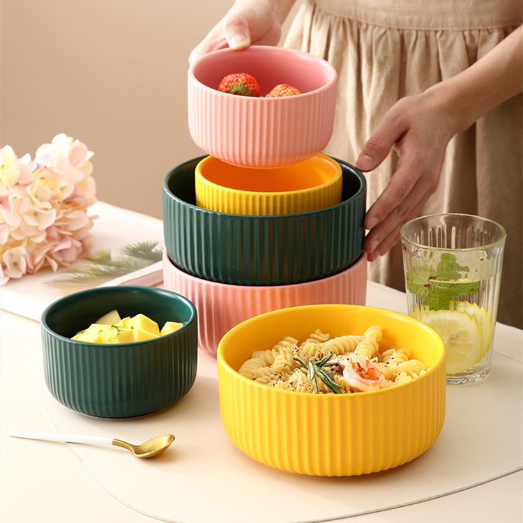 Home Creative Ceramic Oven Baking Bowls - Mubimart -  