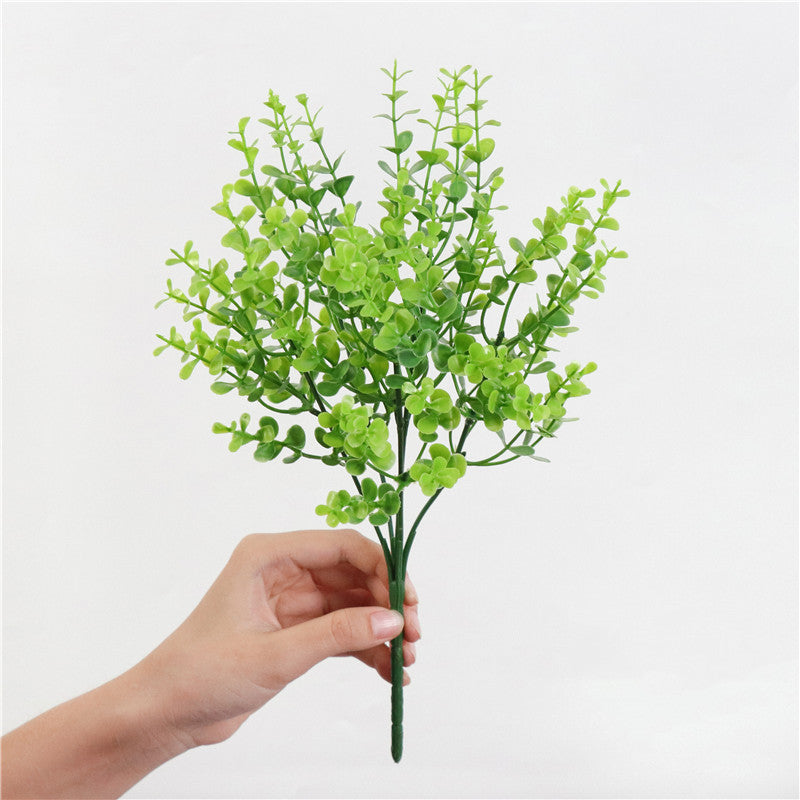 Home Decors Flowers Arrangement Branches-Grass Christmas-Table Artificial-Plants Eucalyptus - Mubimart -  