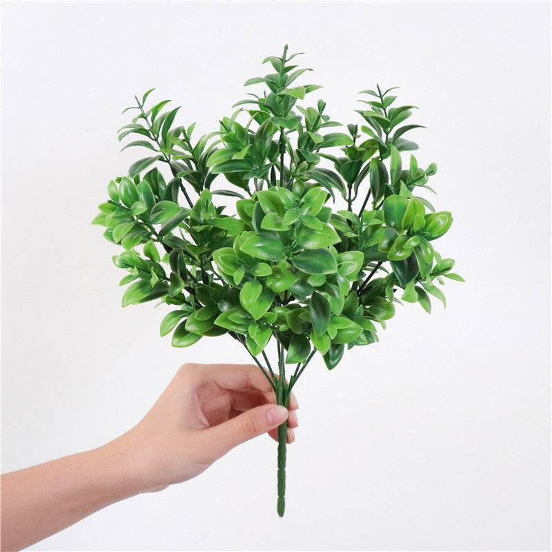 Home Decors Flowers Arrangement Branches-Grass Christmas-Table Artificial-Plants Eucalyptus - Mubimart