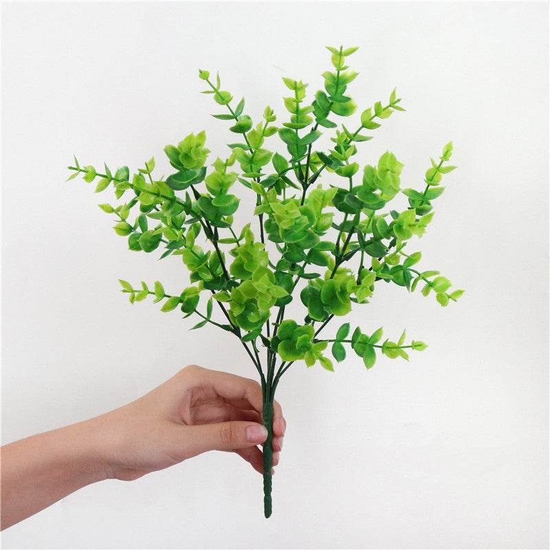Home Decors Flowers Arrangement Branches-Grass Christmas-Table Artificial-Plants Eucalyptus - Mubimart