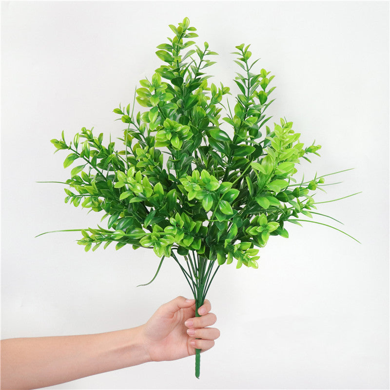 Home Decors Flowers Arrangement Branches-Grass Christmas-Table Artificial-Plants Eucalyptus - Mubimart -  