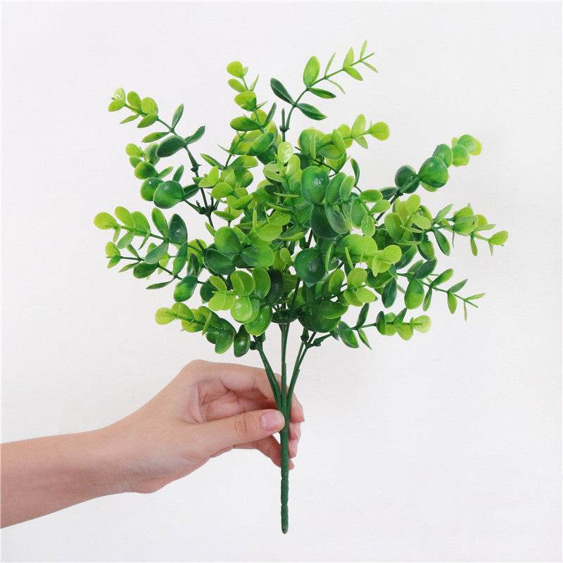 Home Decors Flowers Arrangement Branches-Grass Christmas-Table Artificial-Plants Eucalyptus - Mubimart