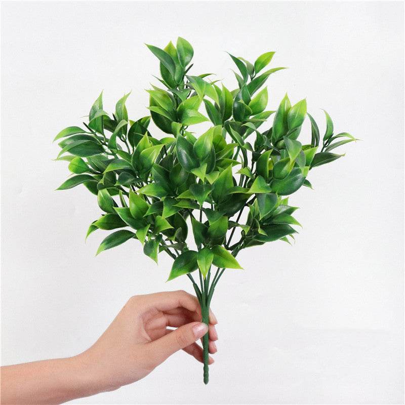 Home Decors Flowers Arrangement Branches-Grass Christmas-Table Artificial-Plants Eucalyptus - Mubimart