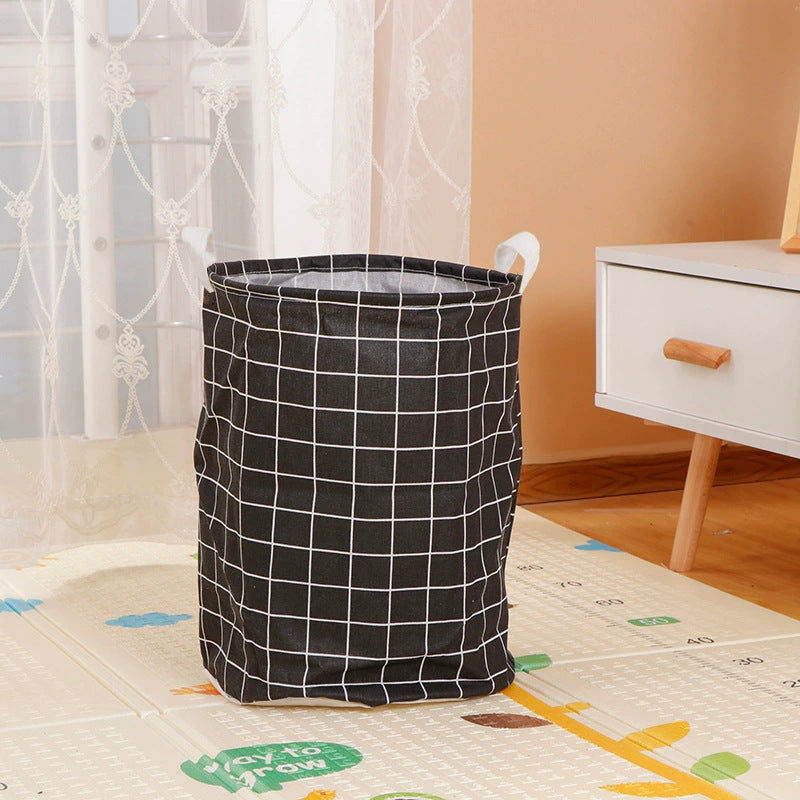 Home Fabric Folding Storage Dirty Laundry Basket - Mubimart -  