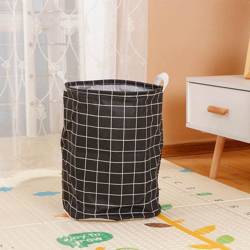 Home Fabric Folding Storage Dirty Laundry Basket - Mubimart
