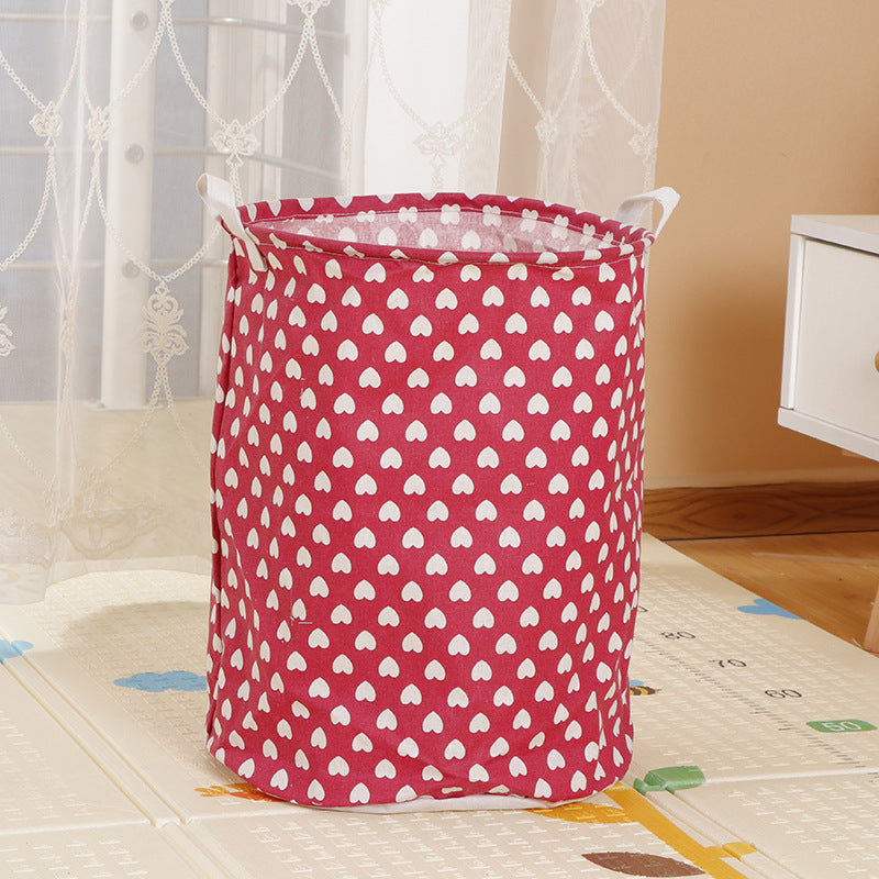 Home Fabric Folding Storage Dirty Laundry Basket - Mubimart -  