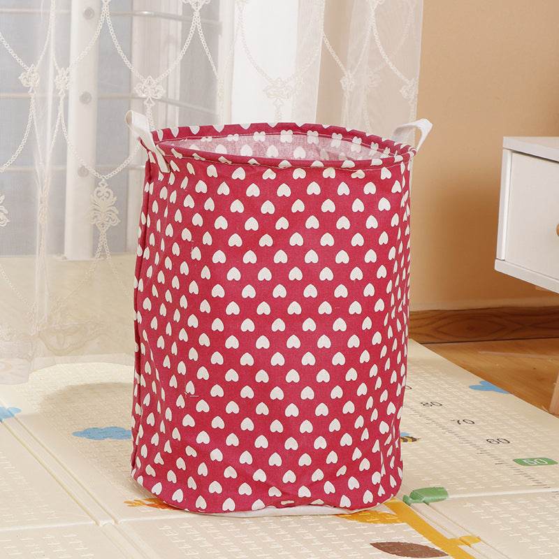 Home Fabric Folding Storage Dirty Laundry Basket - Mubimart