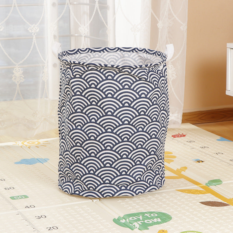 Home Fabric Folding Storage Dirty Laundry Basket - Mubimart -  