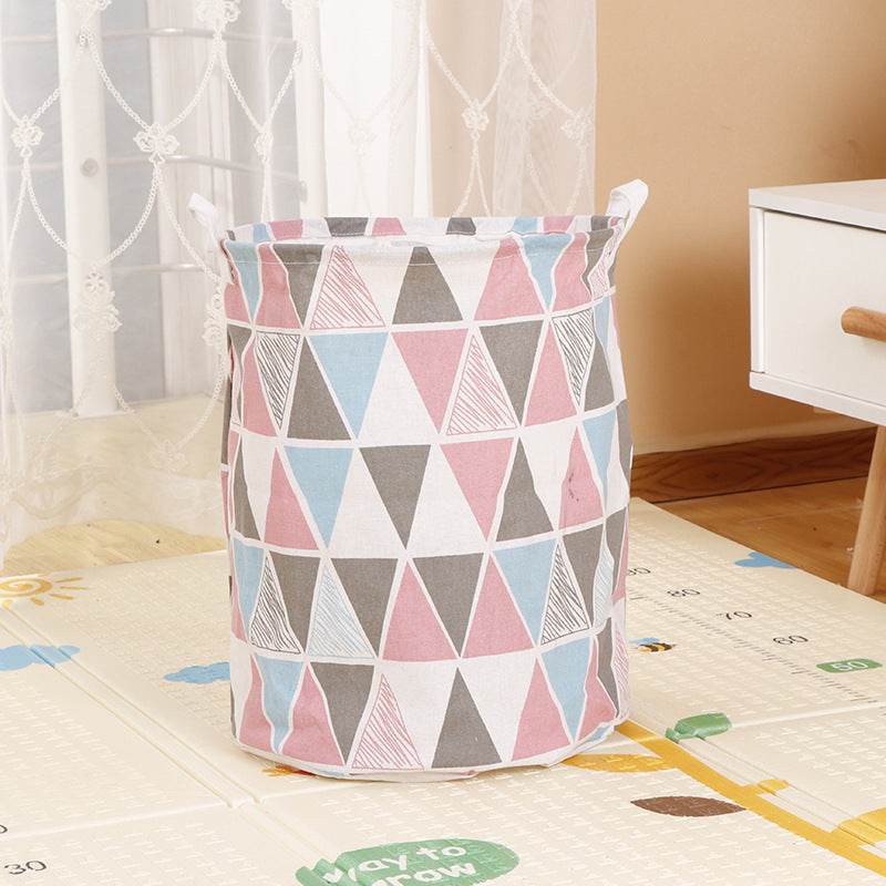 Home Fabric Folding Storage Dirty Laundry Basket - Mubimart