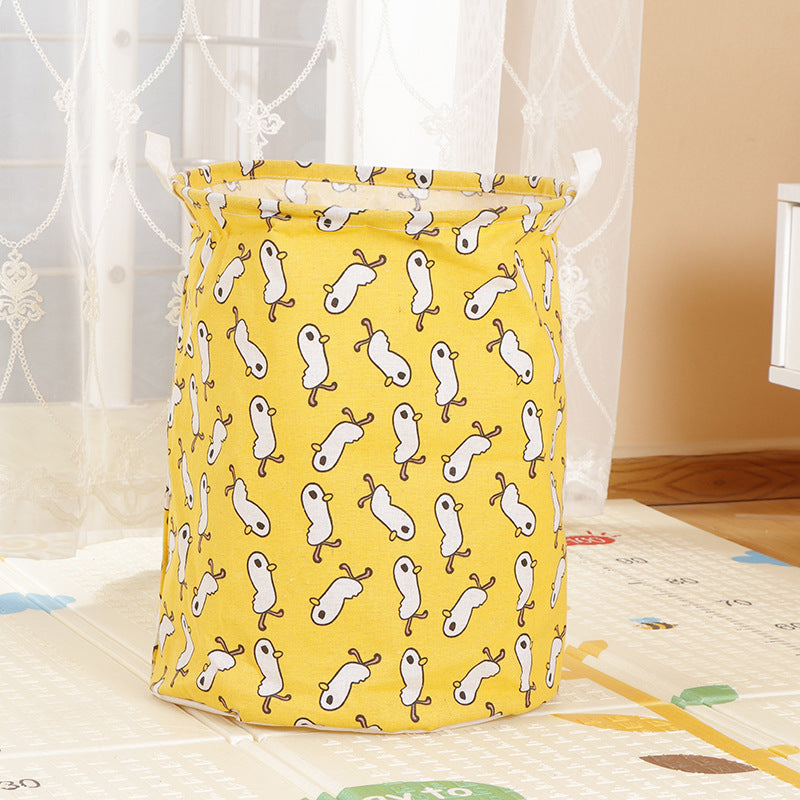 Home Fabric Folding Storage Dirty Laundry Basket - Mubimart -  