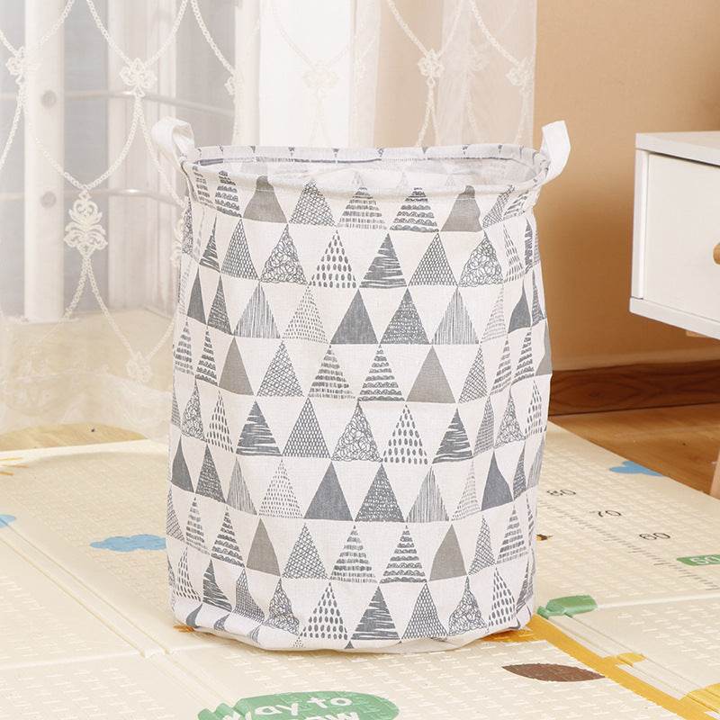 Home Fabric Folding Storage Dirty Laundry Basket - Mubimart