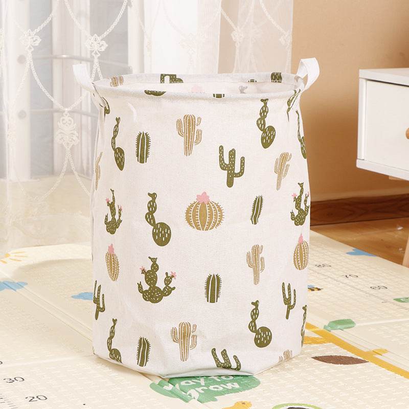 Home Fabric Folding Storage Dirty Laundry Basket - Mubimart