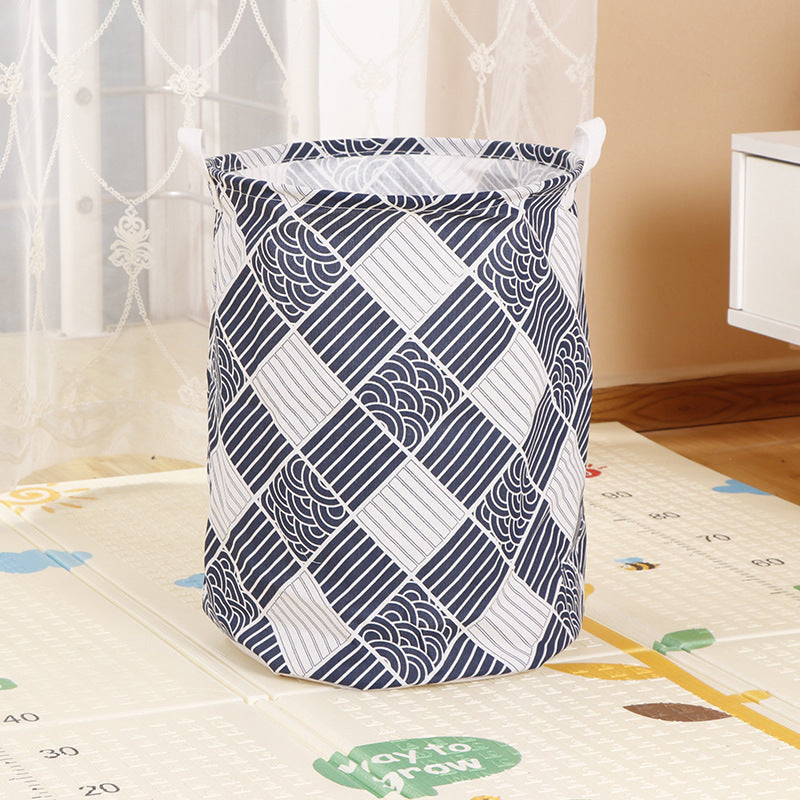 Home Fabric Folding Storage Dirty Laundry Basket - Mubimart -  