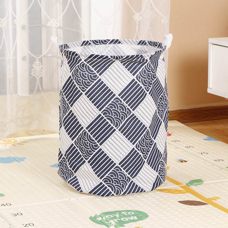 Home Fabric Folding Storage Dirty Laundry Basket - Mubimart