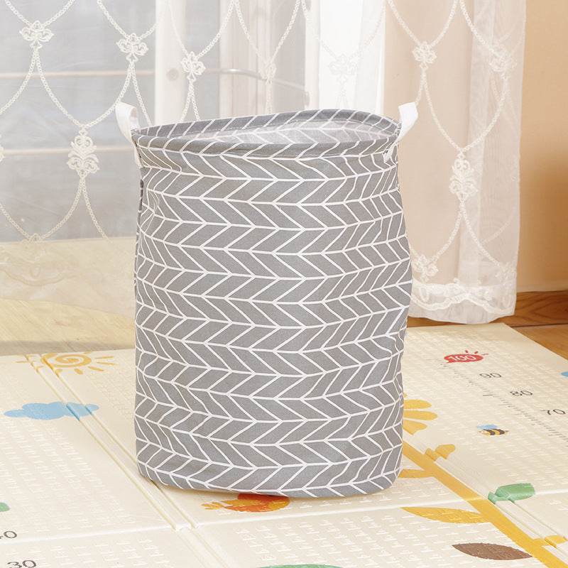 Home Fabric Folding Storage Dirty Laundry Basket - Mubimart