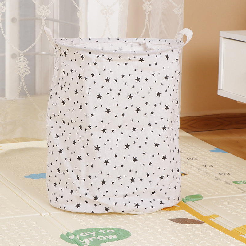 Home Fabric Folding Storage Dirty Laundry Basket - Mubimart -  