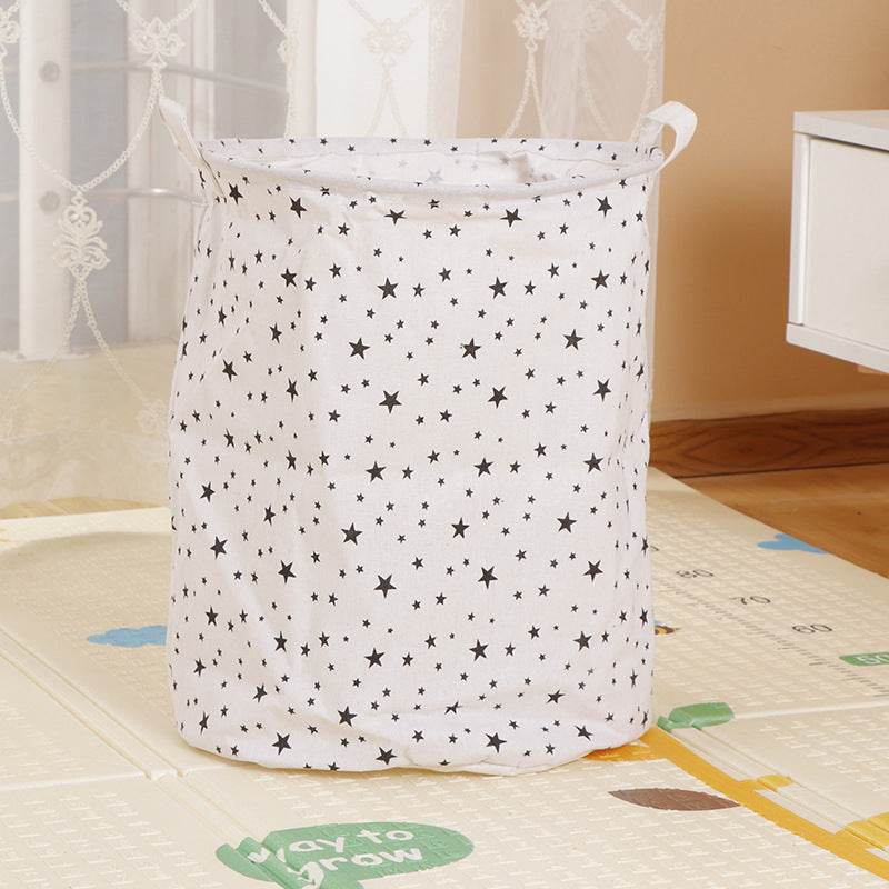 Home Fabric Folding Storage Dirty Laundry Basket - Mubimart
