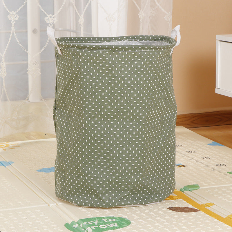 Home Fabric Folding Storage Dirty Laundry Basket - Mubimart -  