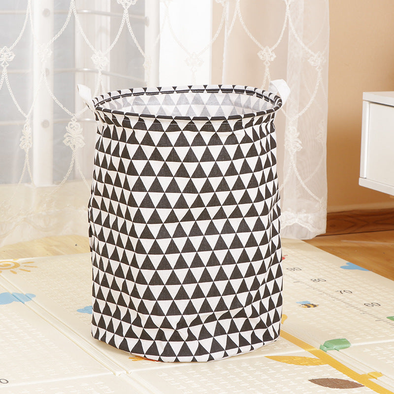 Home Fabric Folding Storage Dirty Laundry Basket - Mubimart -  