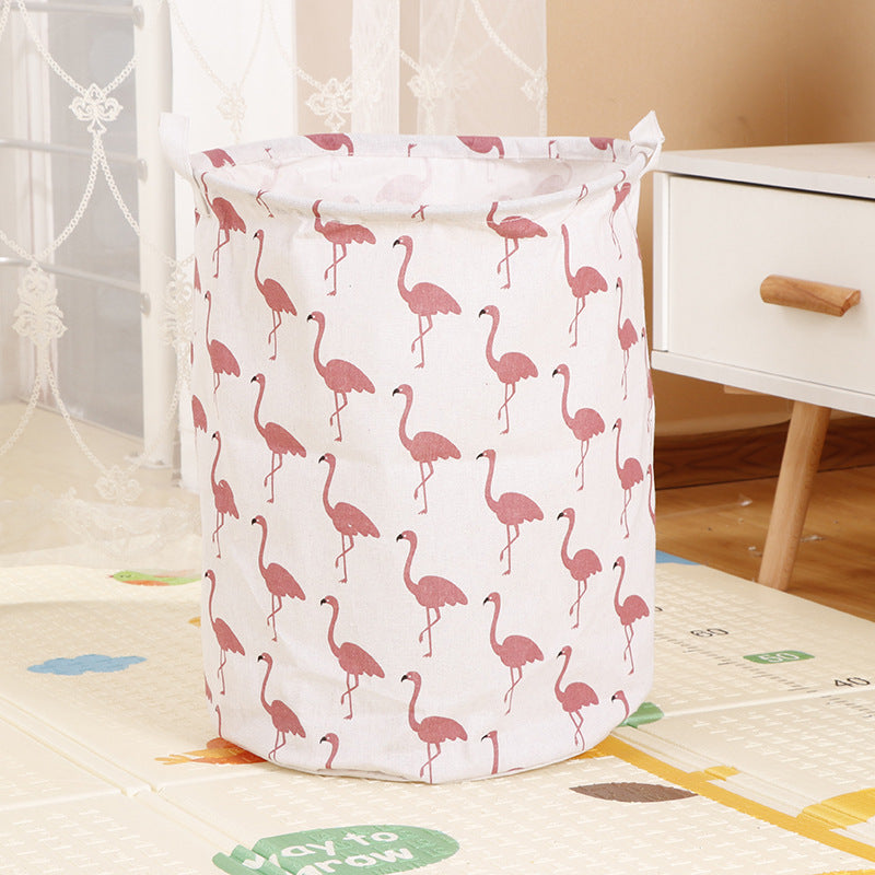 Home Fabric Folding Storage Dirty Laundry Basket - Mubimart -  