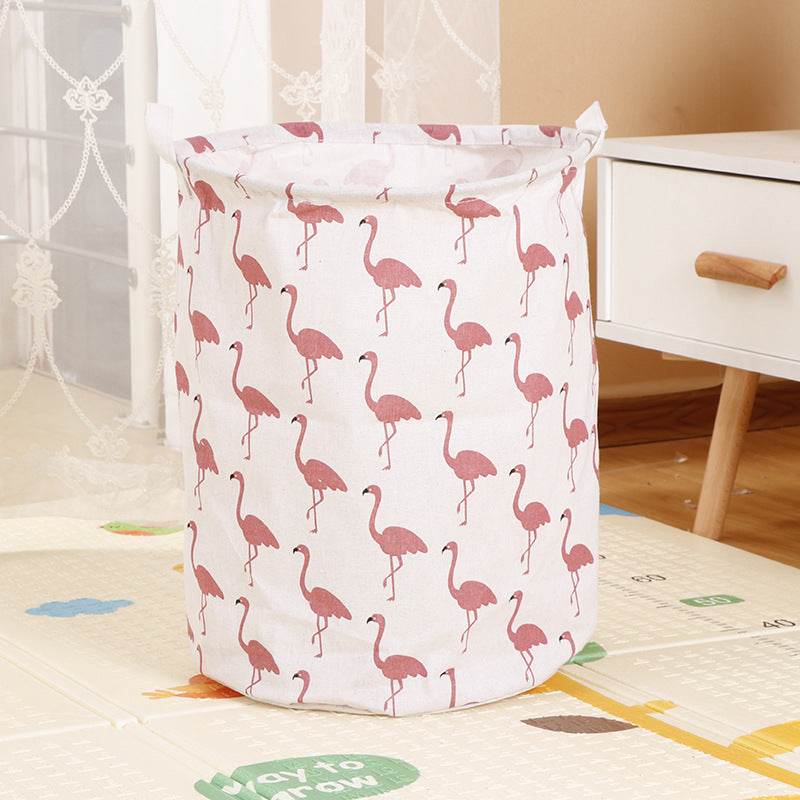 Home Fabric Folding Storage Dirty Laundry Basket - Mubimart