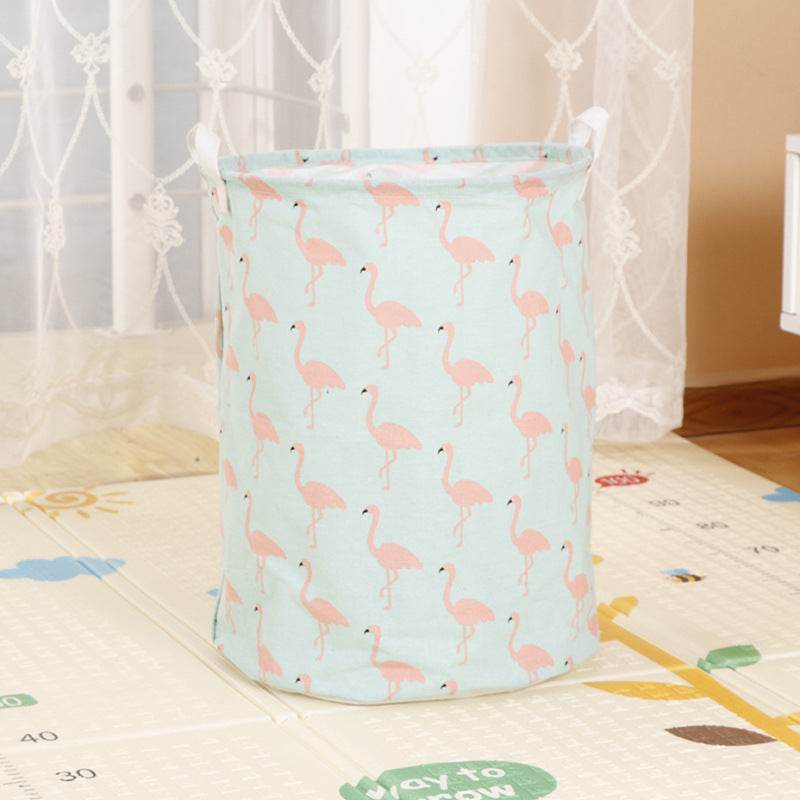 Home Fabric Folding Storage Dirty Laundry Basket - Mubimart