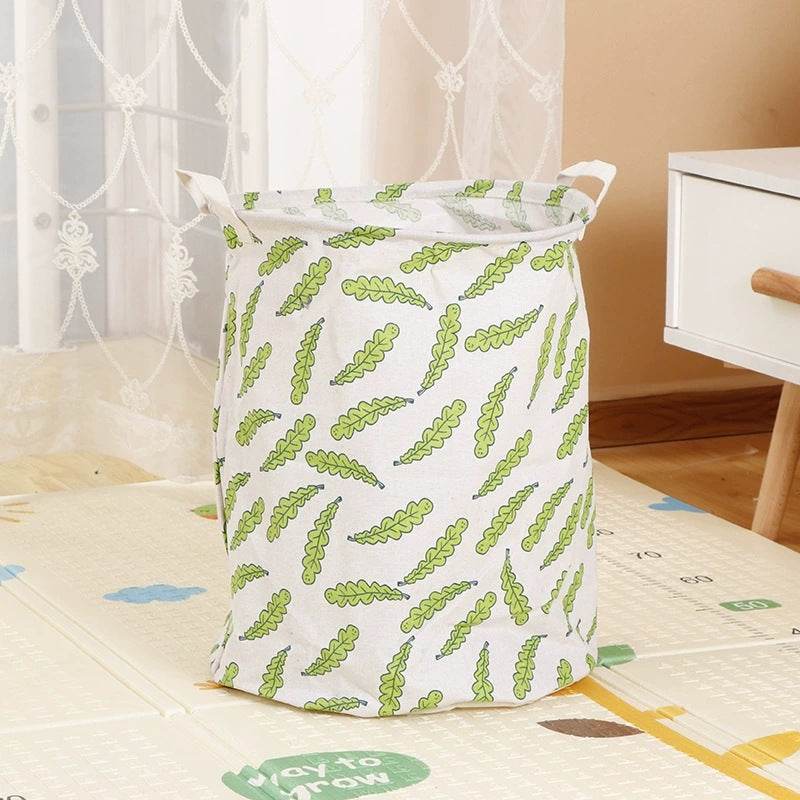 Home Fabric Folding Storage Dirty Laundry Basket - Mubimart