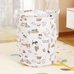 Home Fabric Folding Storage Dirty Laundry Basket - Mubimart - Fabric Basket 