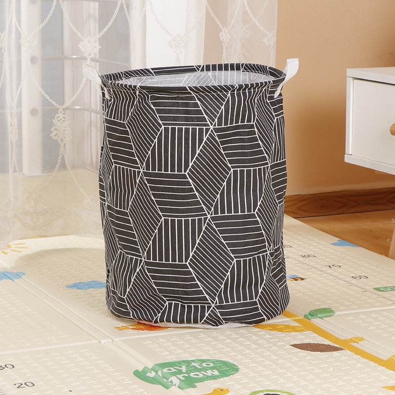 Home Fabric Folding Storage Dirty Laundry Basket - Mubimart