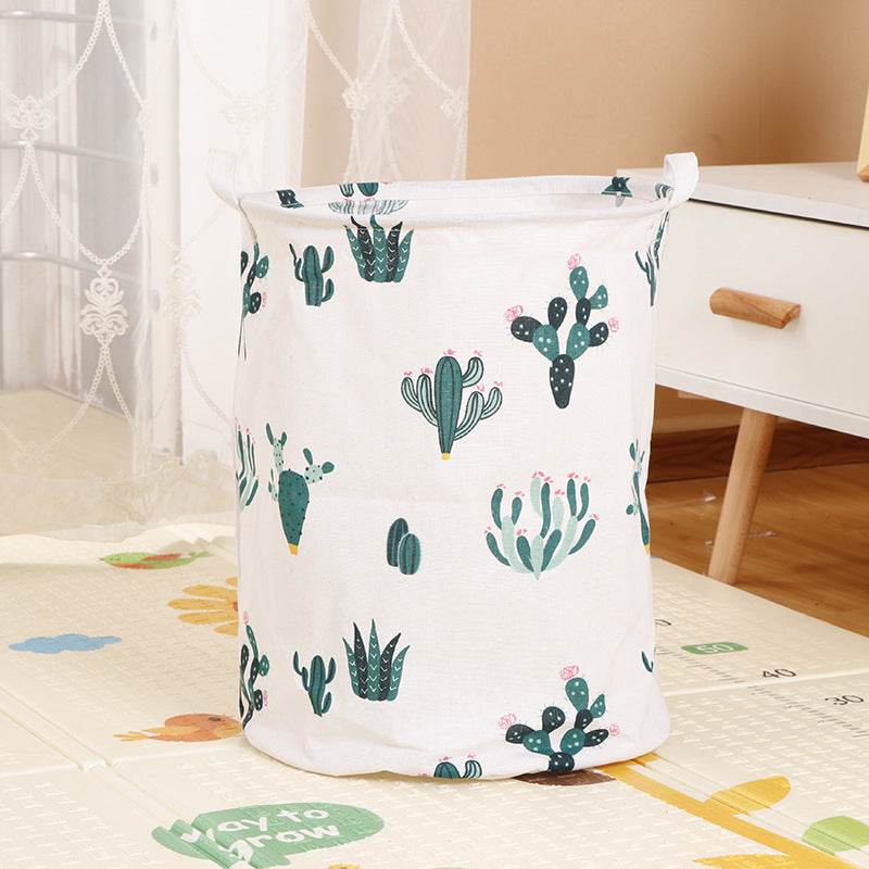 Home Fabric Folding Storage Dirty Laundry Basket - Mubimart