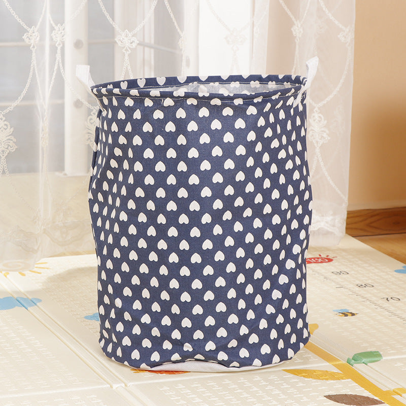 Home Fabric Folding Storage Dirty Laundry Basket - Mubimart -  