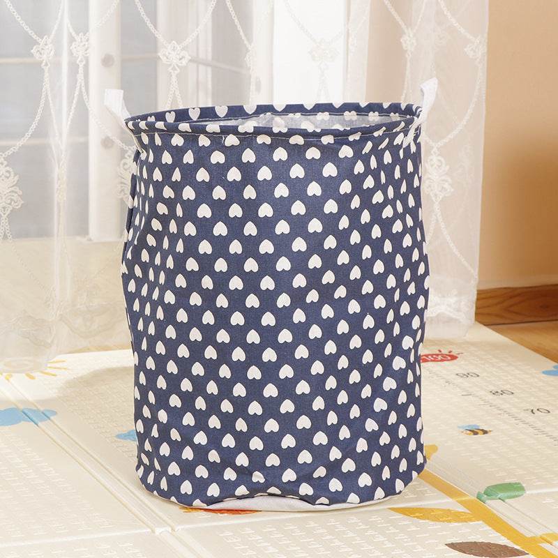 Home Fabric Folding Storage Dirty Laundry Basket - Mubimart