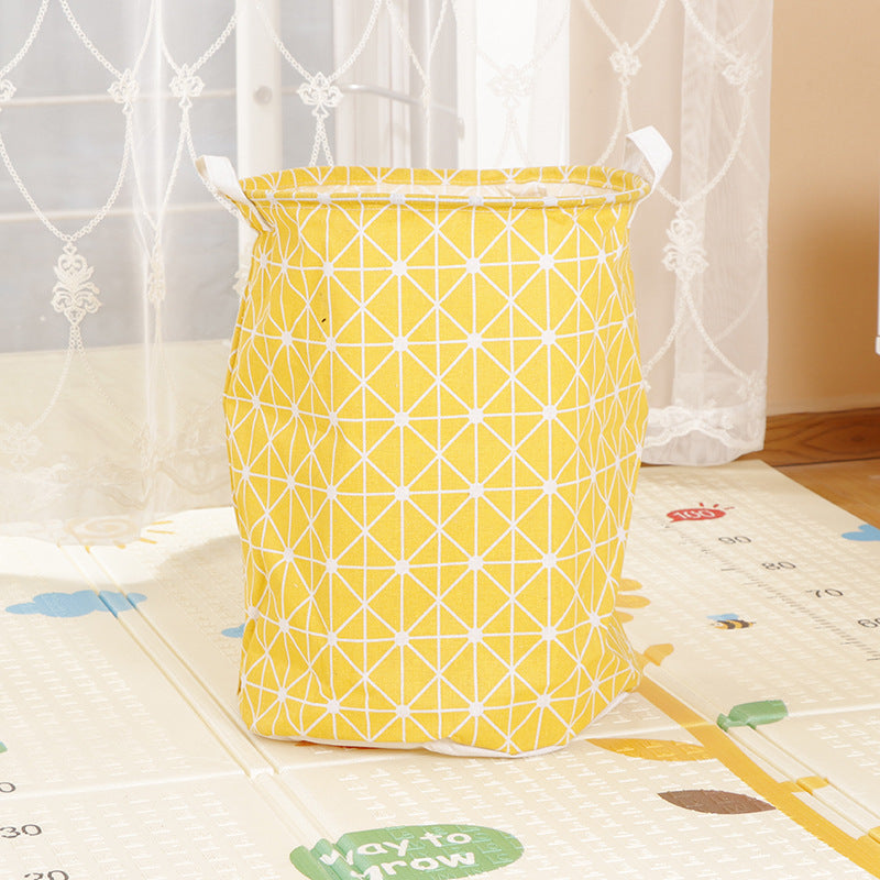 Home Fabric Folding Storage Dirty Laundry Basket - Mubimart -  