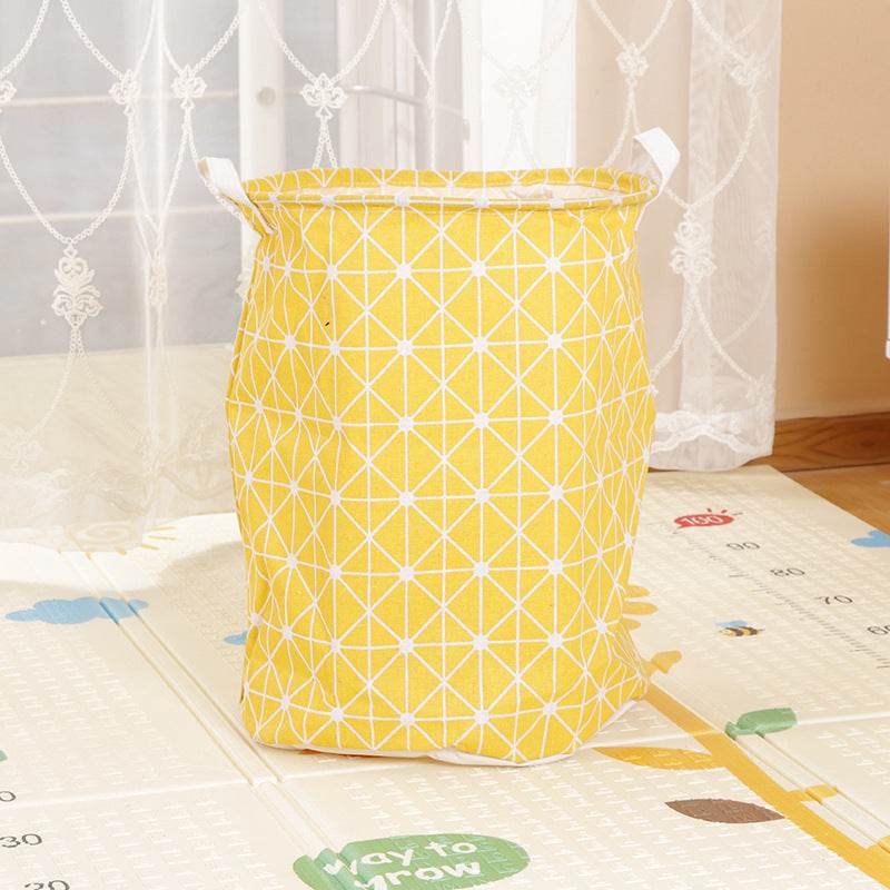 Home Fabric Folding Storage Dirty Laundry Basket - Mubimart