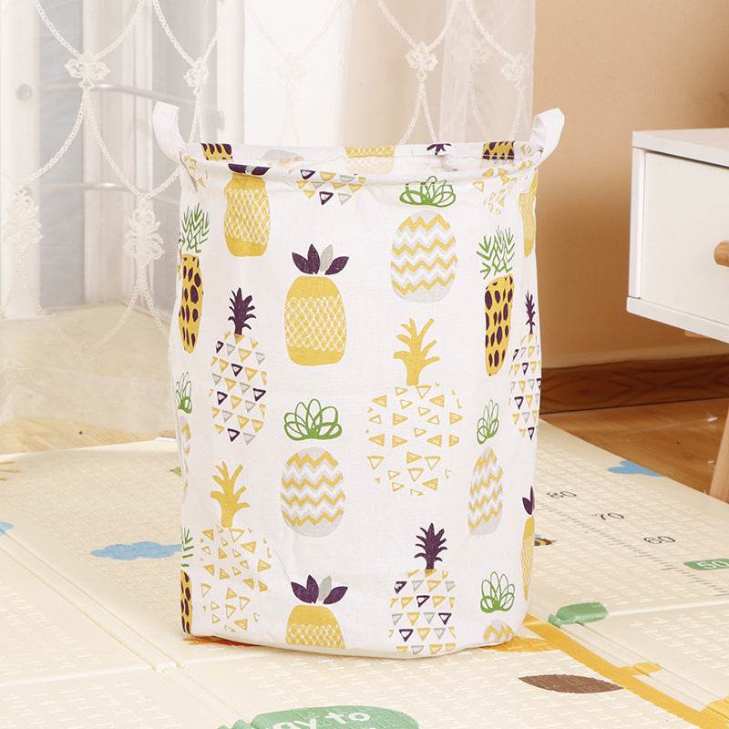 Home Fabric Folding Storage Dirty Laundry Basket - Mubimart