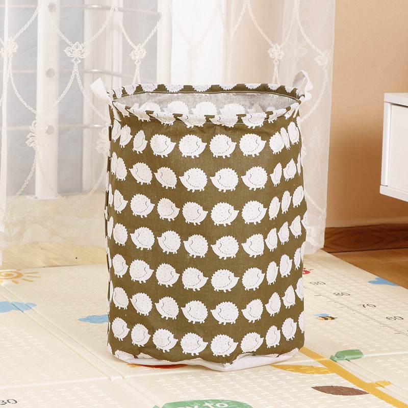 Home Fabric Folding Storage Dirty Laundry Basket - Mubimart
