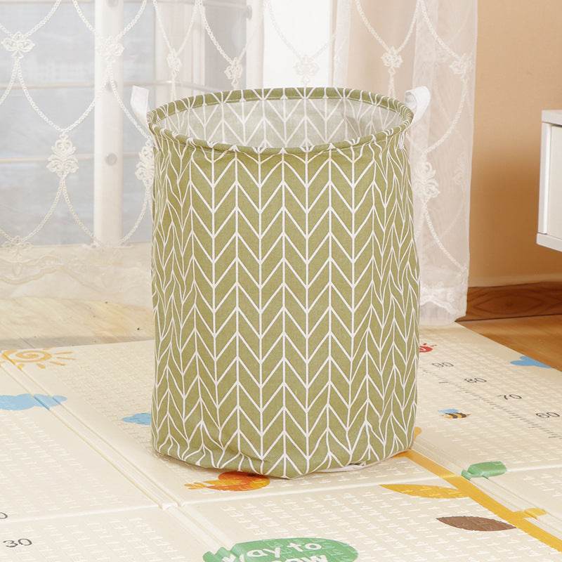 Home Fabric Folding Storage Dirty Laundry Basket - Mubimart