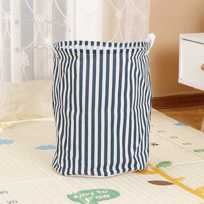 Home Fabric Folding Storage Dirty Laundry Basket - Mubimart