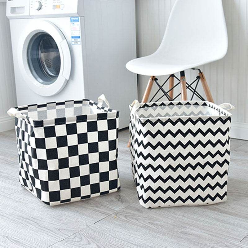 Home Fabric Waterproof Foldable Dirty Laundry Basket - Mubimart