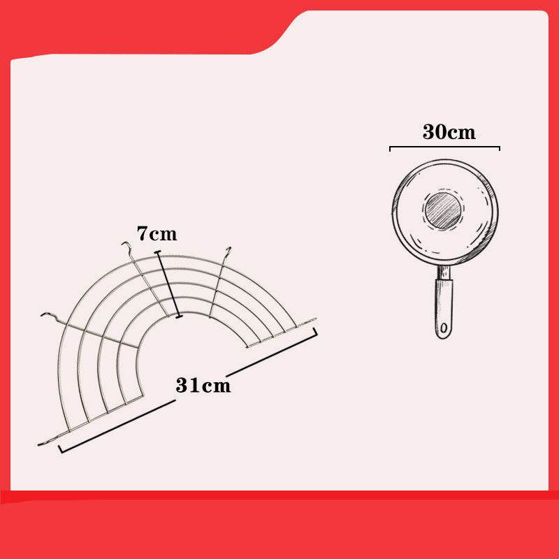 Home Fashion Fryer Side Kitchen Rack - Mubimart