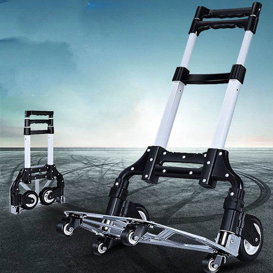 Home Fashion Portable Folding Trolley Tool Cart - Mubimart