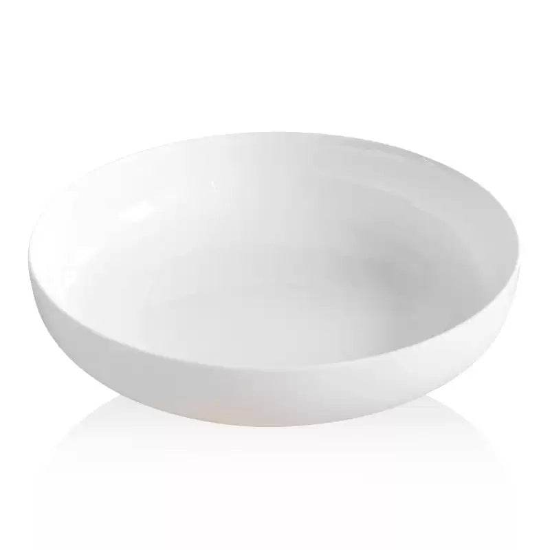 Home Fashion Pure White Bone China Plate Set - Mubimart