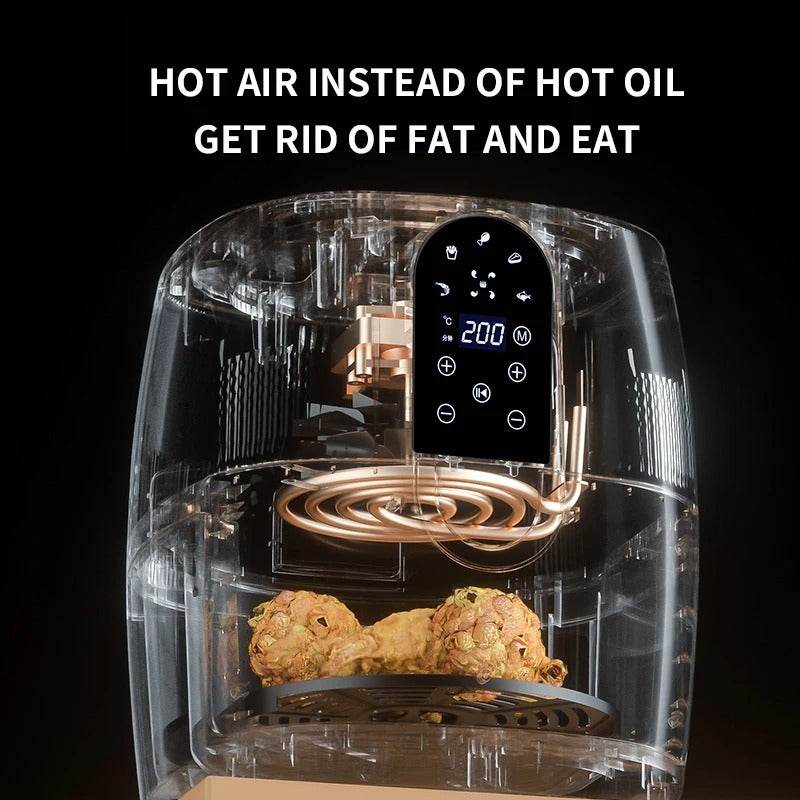 Home Fashion Simple Touch Screen Air Fryer - Mubimart