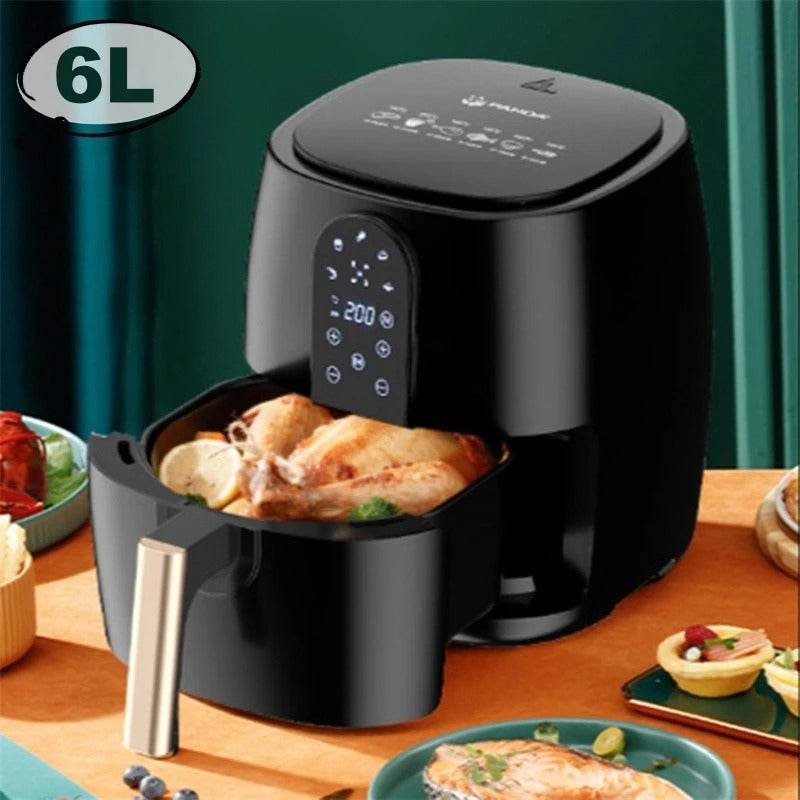 Home Fashion Simple Touch Screen Air Fryer - Mubimart